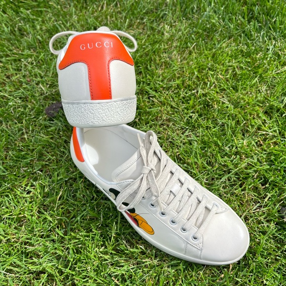 Gucci, Disney Mickey Mouse Ace Low Top Sneaker, Ivory, Orange, (8.5 M, 10 W) - Picture 2 of 15